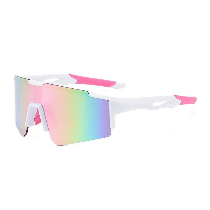 Unisex nan sporty polariserende sykkelsolbriller med ett-stykke visir og sklifrie stenger Skanto