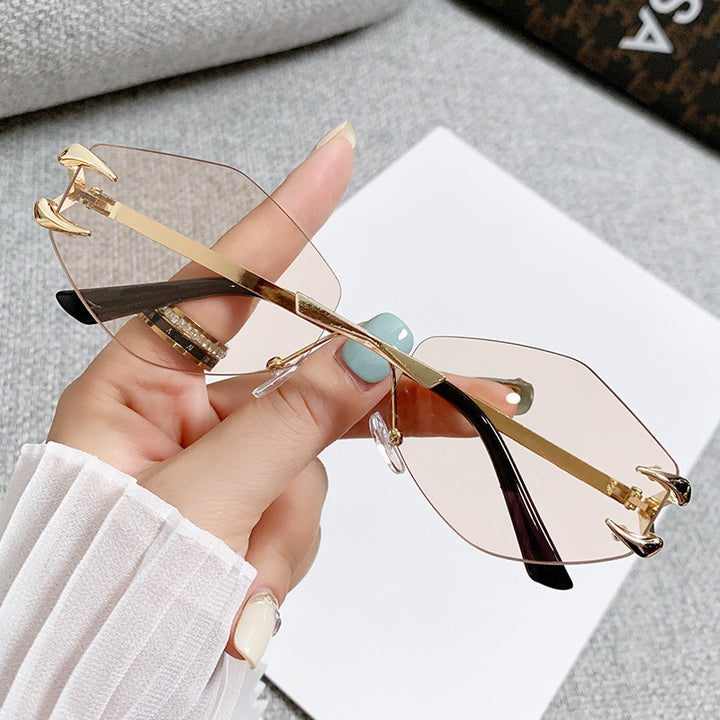Dame geometrisk oversized solbrille Skanto