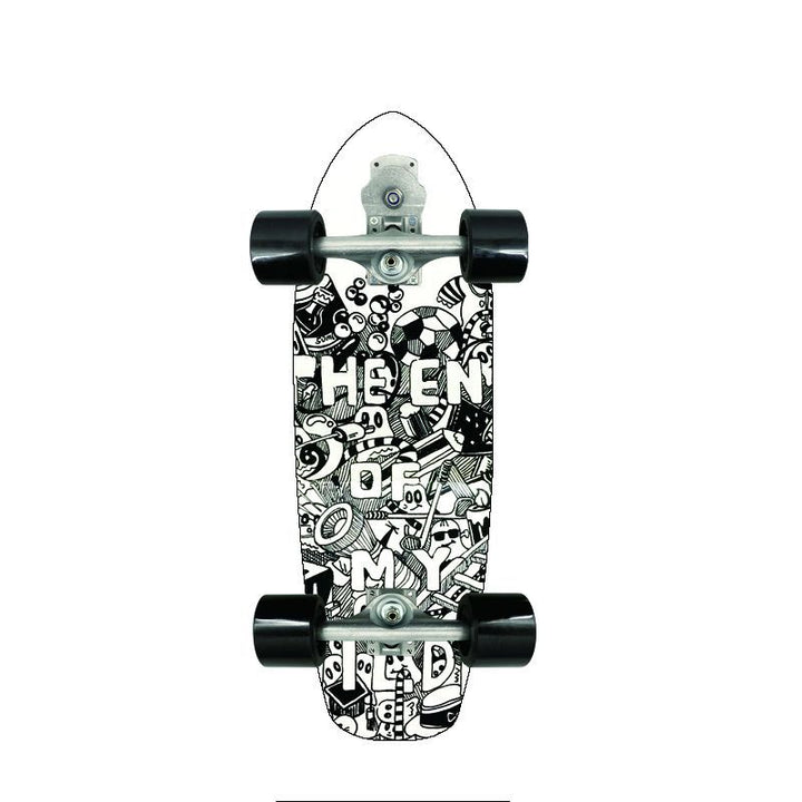 Retro-inspirert mini cruiser skateboard Skanto