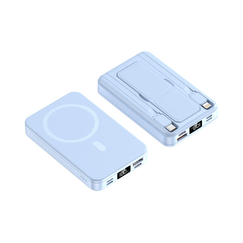 Magnetisk bærbar lader med integrert kabel Skanto