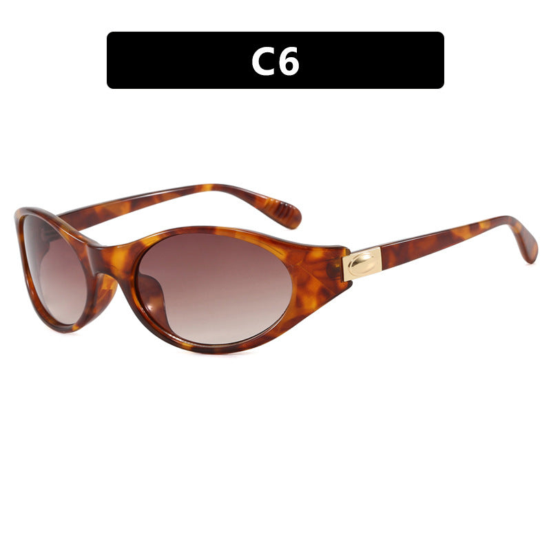 Women's stylish sunglasses in elegant oval design with protective UV filter Skanto