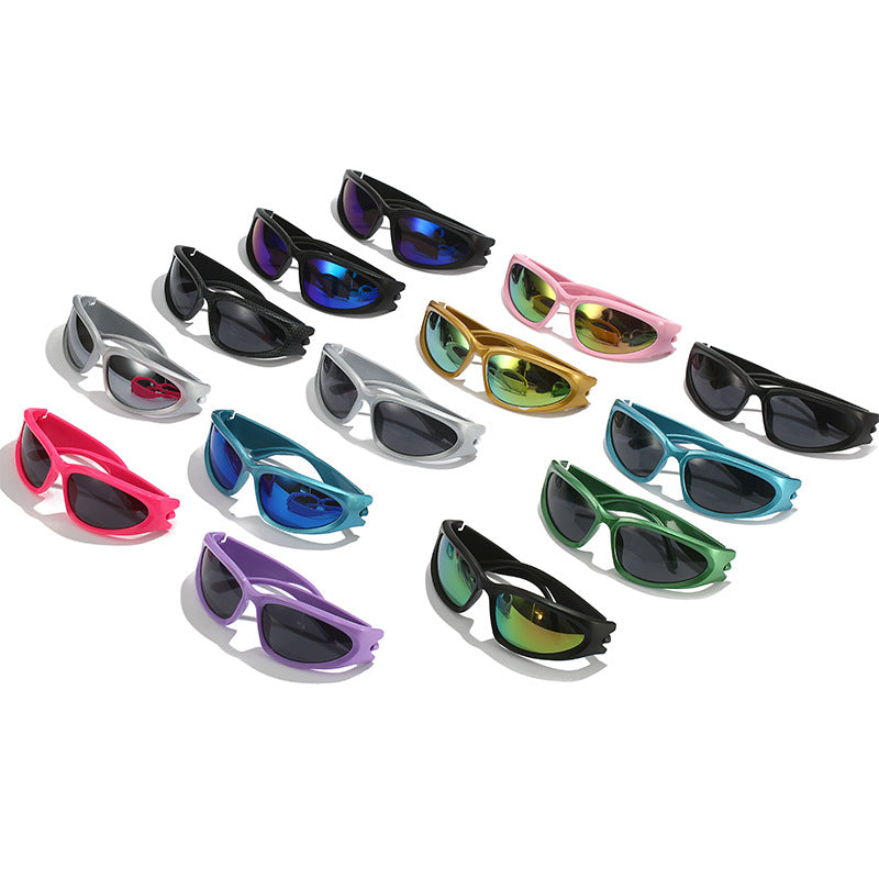 Dame sporty solbriller med ergonomisk design og polariserte glass Skanto