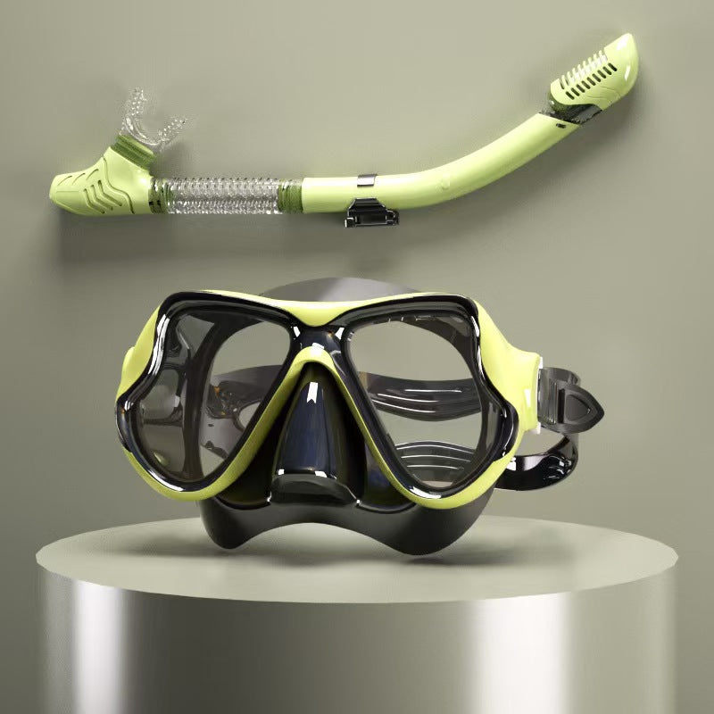 Tauchmaske med ergonomisk design og et fleksibelt snorkel Skanto