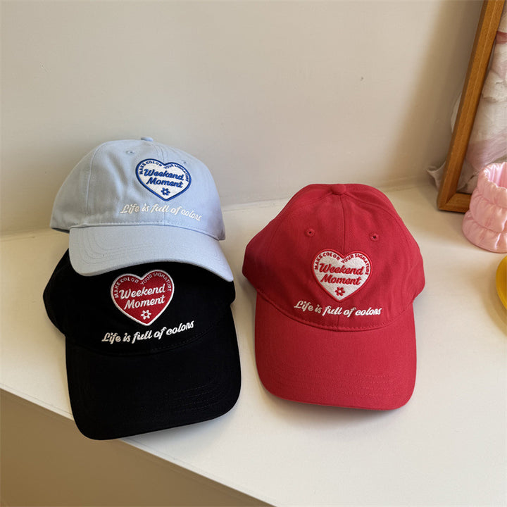 Kvinns Casual Brodert Avslappet Baseball Caps Skanto