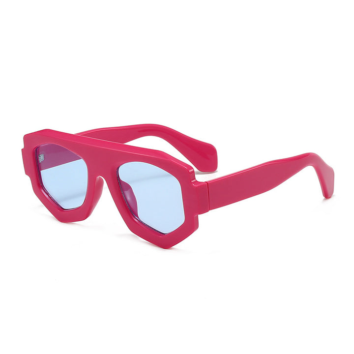 Dame moterik hexagonal solbrille Skanto