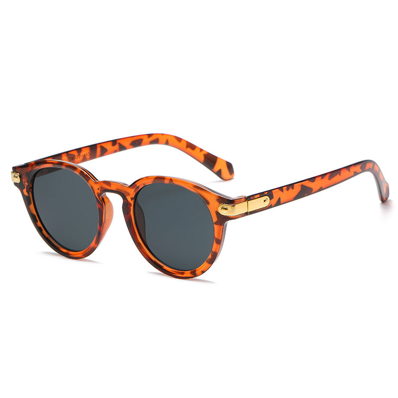 Dame moteriktig solbrille med transparent ramme og robuste glass Skanto