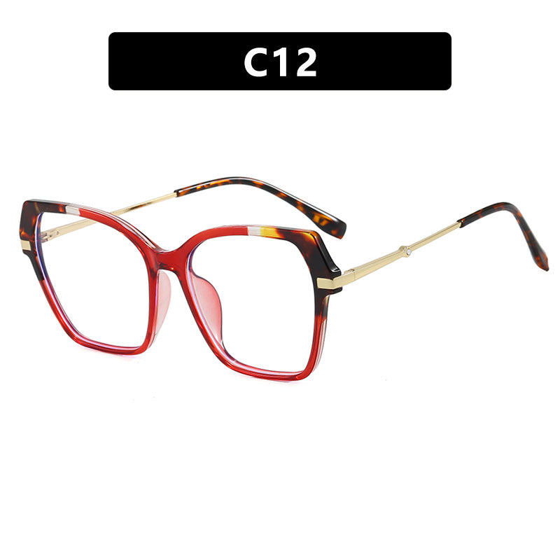 Women's square sunglasses with elegant metal frame and protective UV filter Skanto