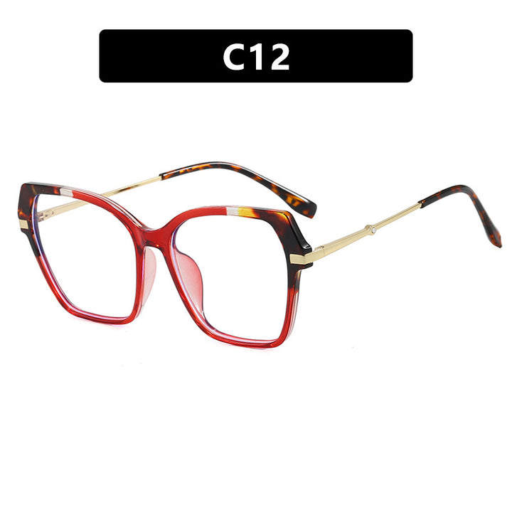 Women's square sunglasses with elegant metal frame and protective UV filter Skanto