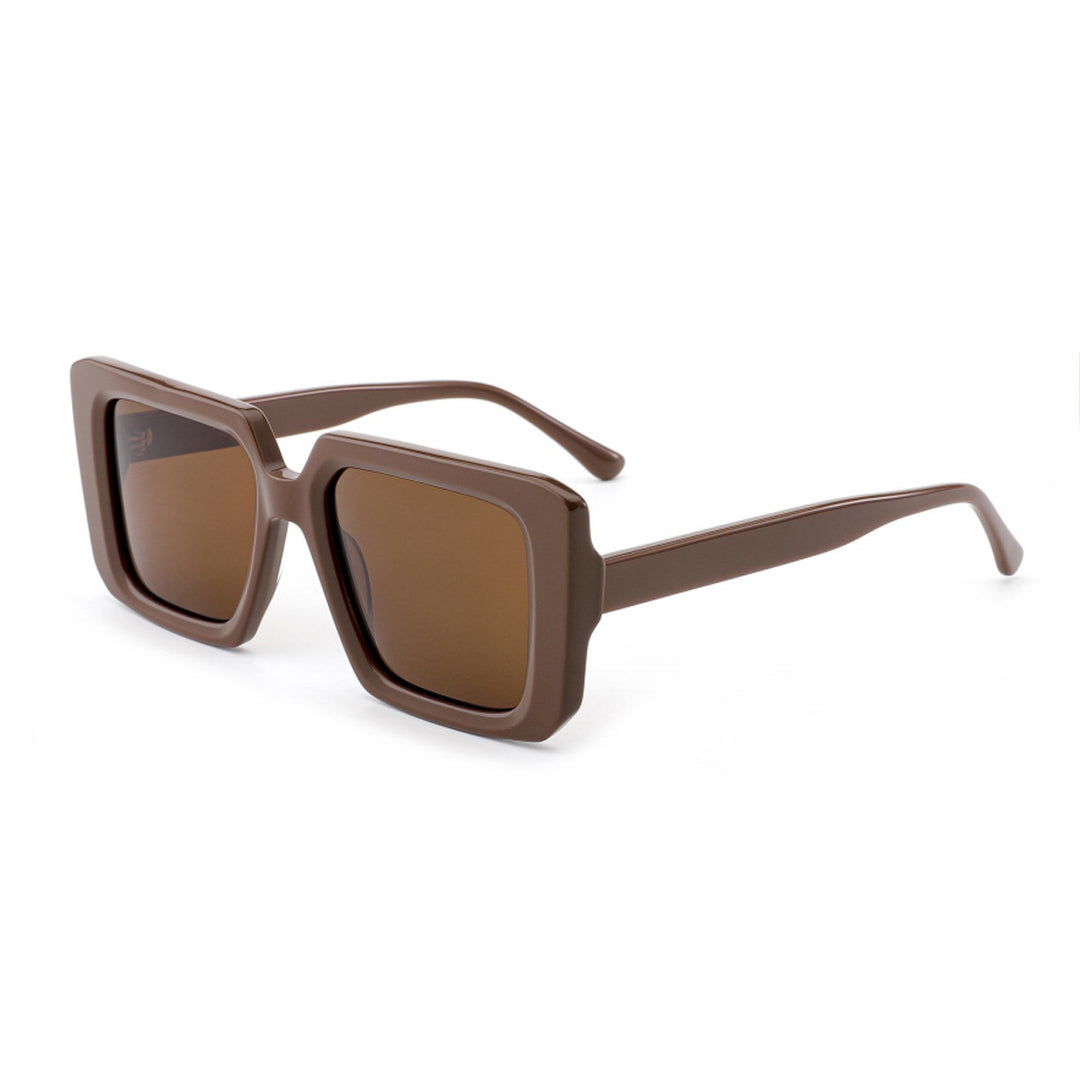 Damen oversized solbrille med unik kvadratisk ramme Skanto