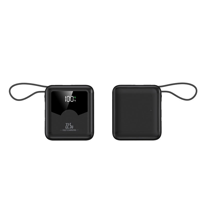 Bærbar powerbank med digitalt ladelys og hurtigladingsfunksjon Skanto