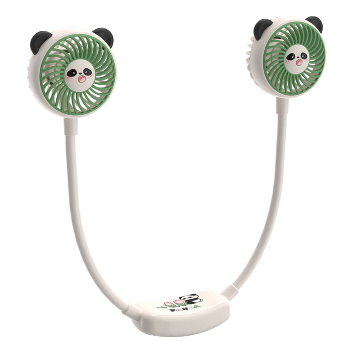 Unisex Bærbar Dobbelte vifte i Panda-design Skanto