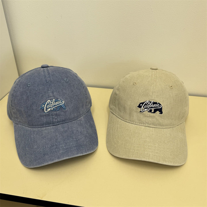 Kvinnens Uformelle Vintage Broderte Caps Skanto