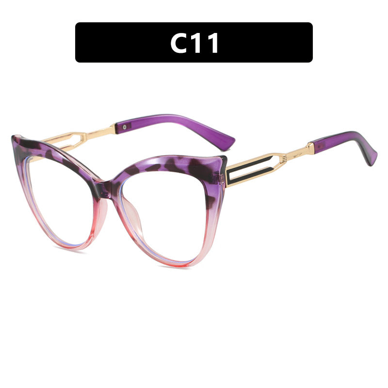 Women's cat-eye glasses with elegant metal frame Skanto