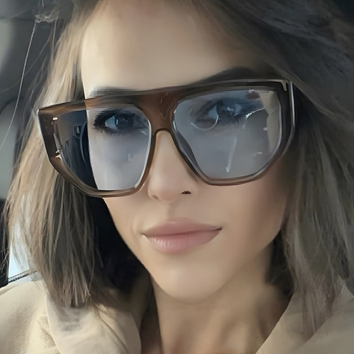 Women's fashionable oversized sunglasses with innovative frame Skanto