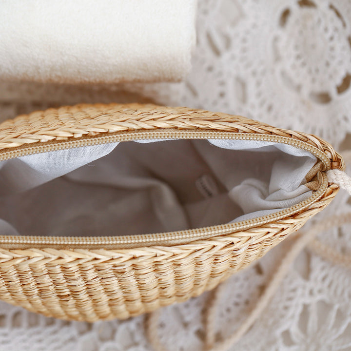 Rattan Straw Bag with Adjustable Strap Skanto