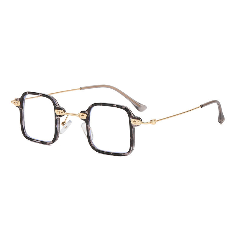Dame geometrisk solbrille med stilfull metallramme Skanto