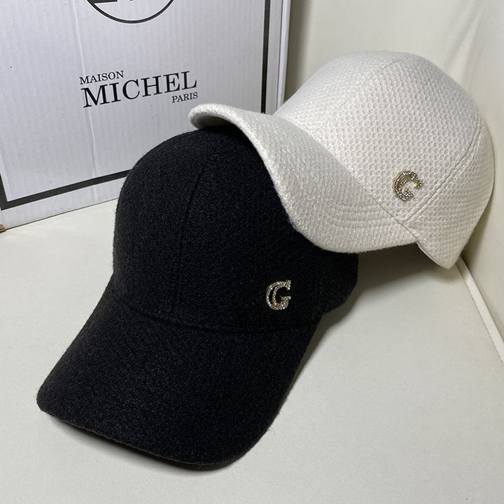 Kvinne Elegant Ullblandings Baseball Cap Skanto