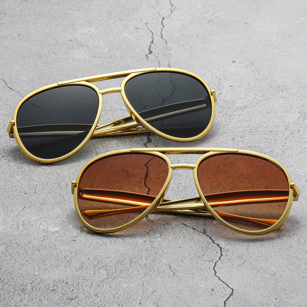 Men's Premium Metal Frame Aviator Sunglasses Skanto