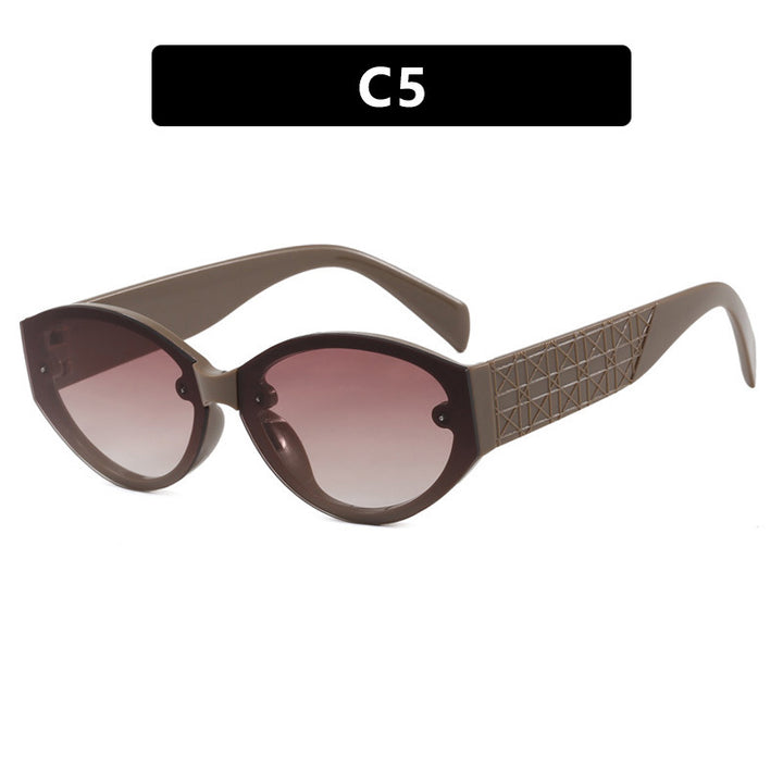 Women's Extravagant Cat-Eye Sunglasses with Textured Frame Skanto