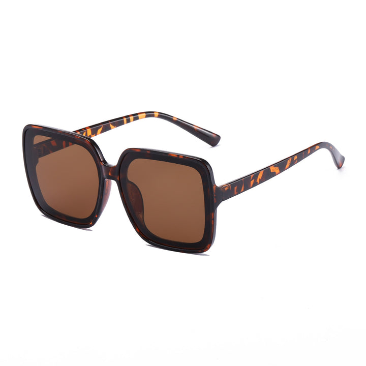 Dame firkantet solbrille med stilfull ramme og UV-beskyttelse Skanto