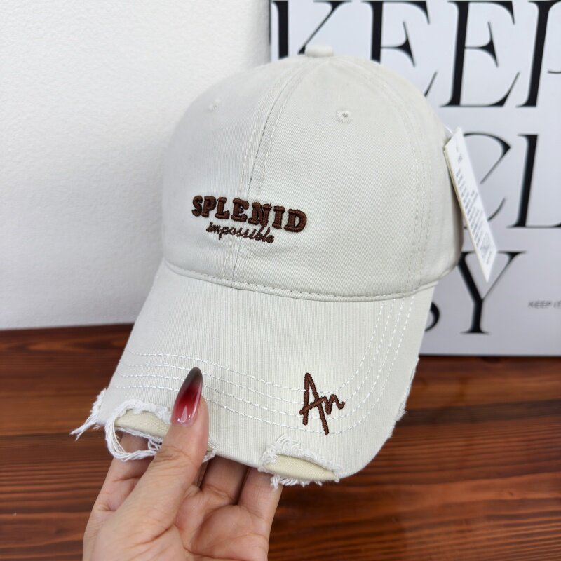 Kvinne Slitt Grafisk Baseball Caps Skanto