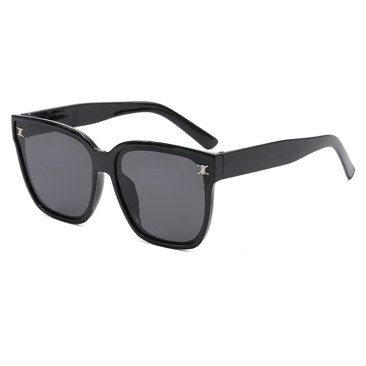 Dame moteriktig oversized solbrille med rhombiske glass Skanto