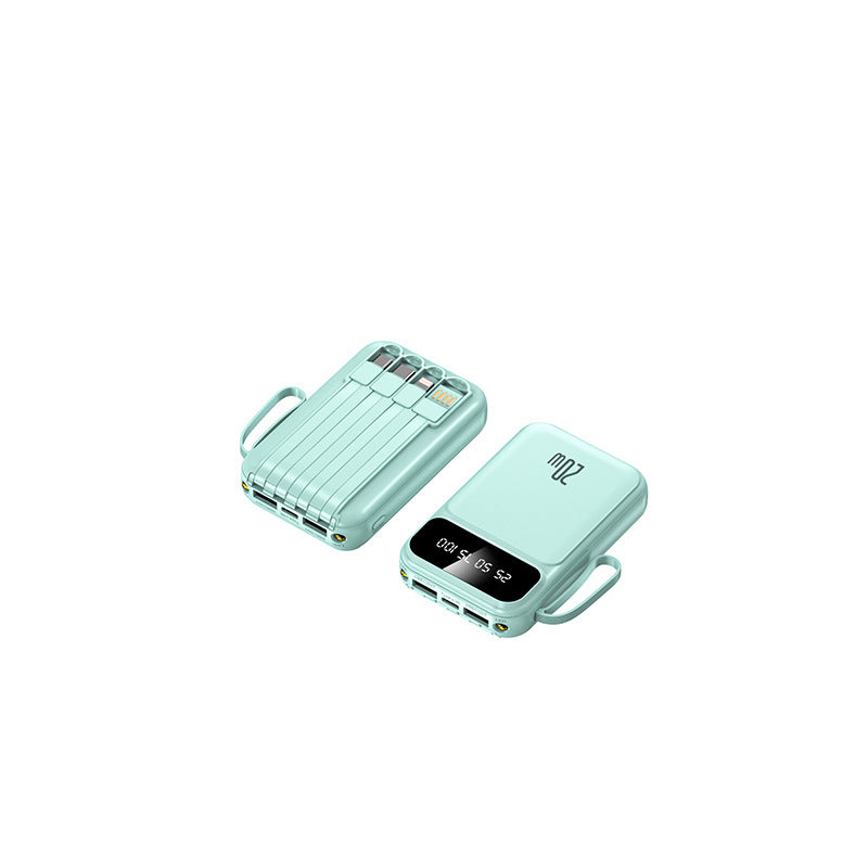Bærbar powerbank med integrert hurtigladefunksjon og LCD-skjerm Skanto
