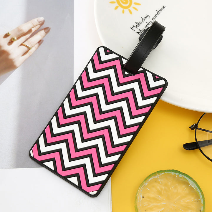 Unisex Chevron Mønstret Bagasjelapp Skanto