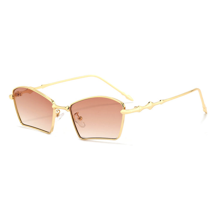 Women's trendy sunglasses with geometric frame and gradient lenses Skanto