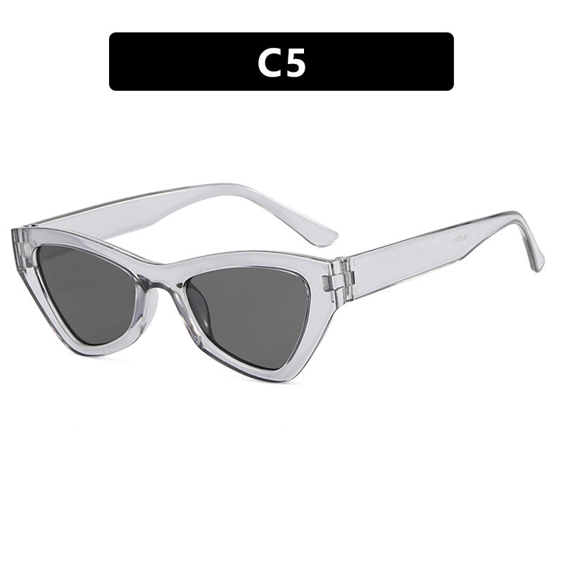Damen modische Cat-Eye solbrille med transparent ramme Skanto