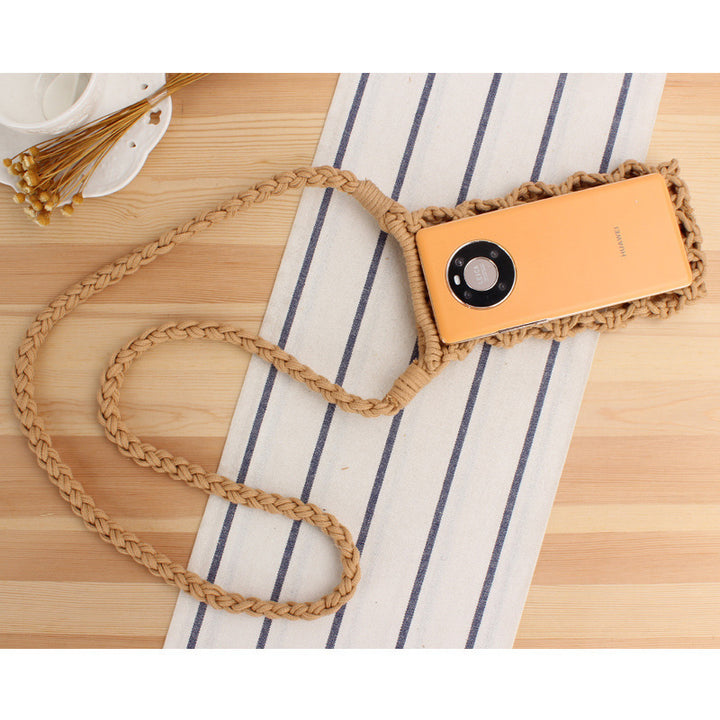 Makramee crossover bag i kreativt nettdesign Skanto
