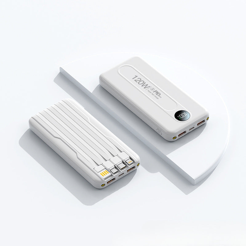 Høyytelses powerbank med digital skjerm og hurtigladingsfunksjon Skanto