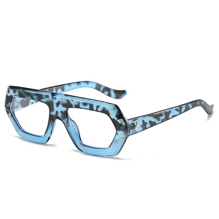Women's Fashionable Optical Glasses in Extravagant Hexagon Design Skanto