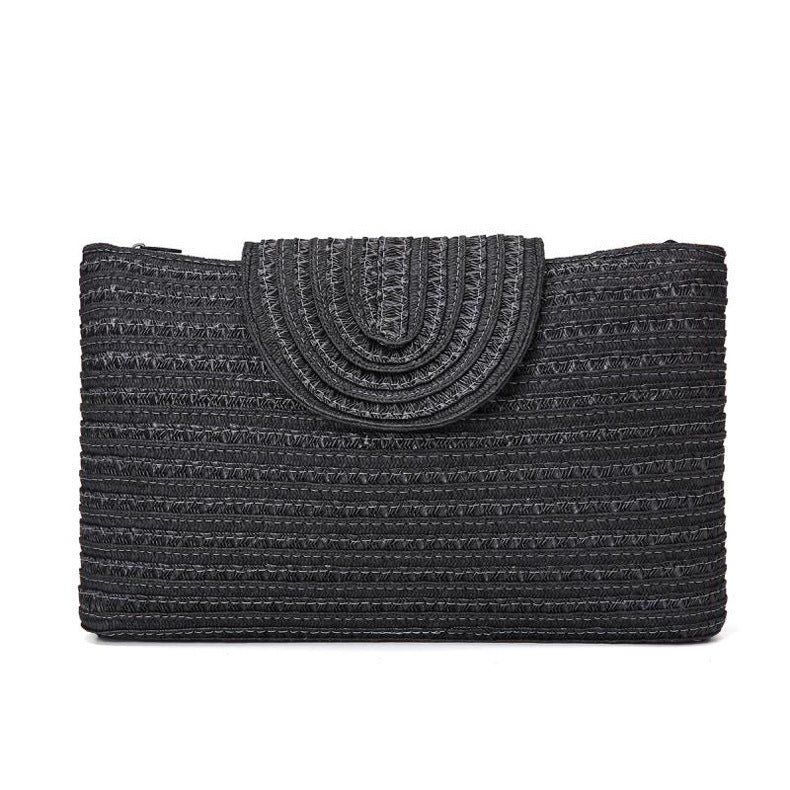 Elegant Clutch-veske med høykvalitets flettestruktur Skanto