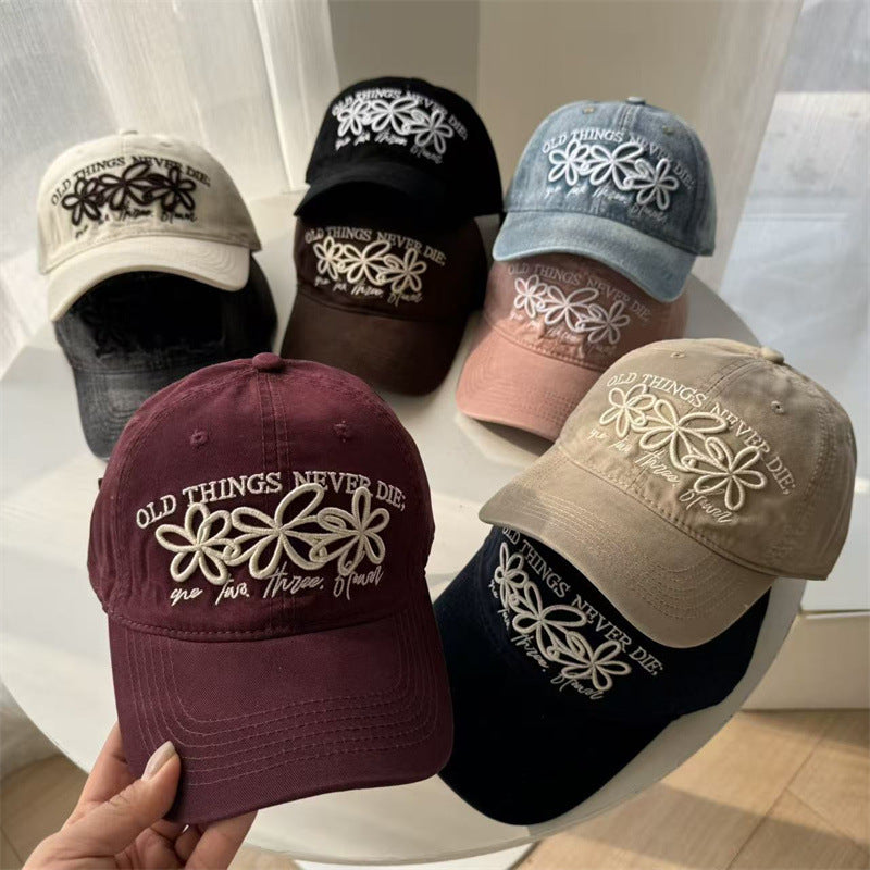 Kvinne Brodert Floral Baseball Cap Skanto 1783922211