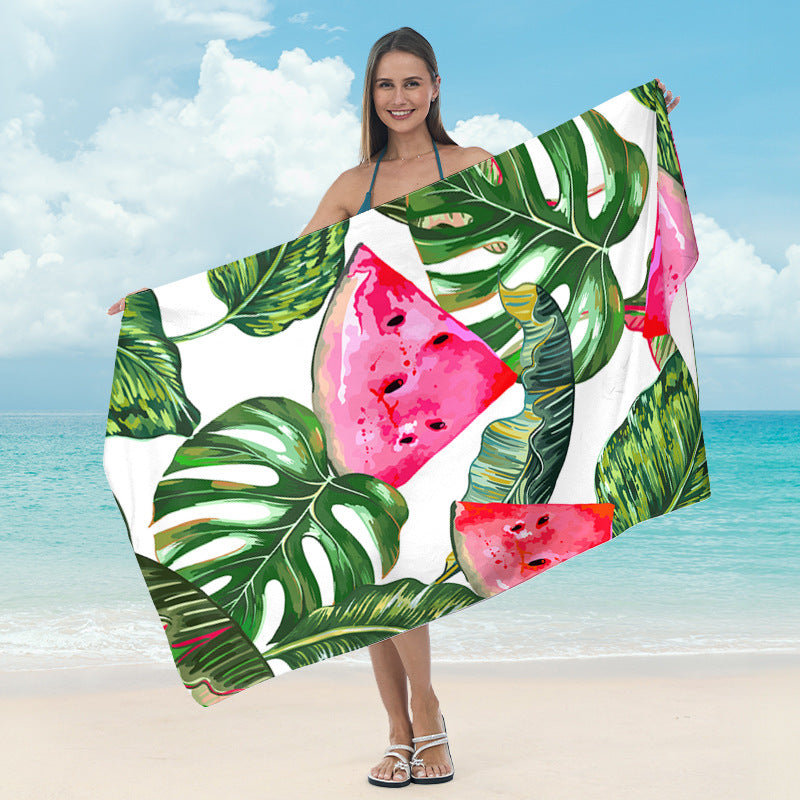 Strandhåndkle med kunstnerisk mandala-design Skanto