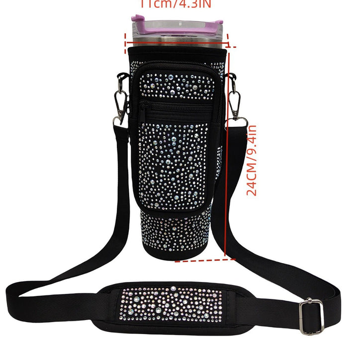 Dame Drikkeflaske Cover med glitrende Rhinestones Skanto