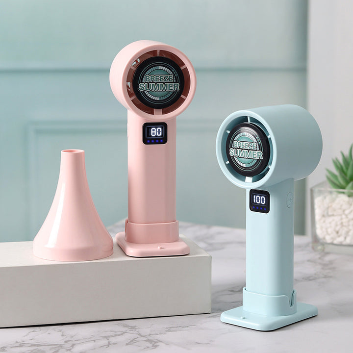 Damers bærbare mini tåkevifte med LCD temperaturvisning Skanto
