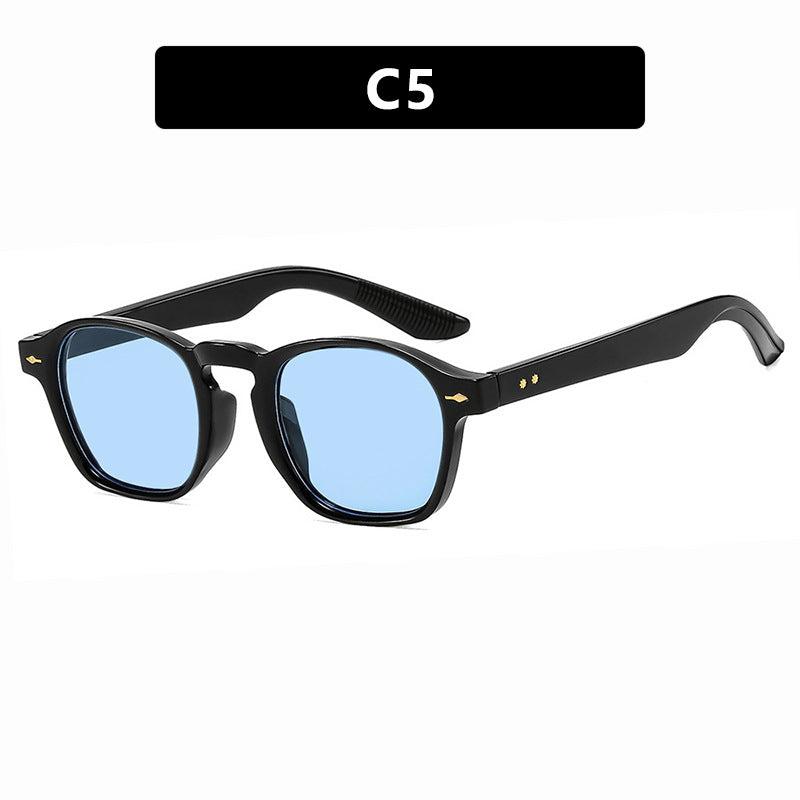 Women's fashionable rectangular glasses with transparent frame Skanto