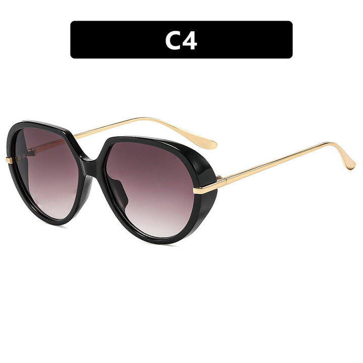 Women's Cat-Eye Sunglasses with Glare-Free UV Protection and Luxurious Metal Frame Skanto