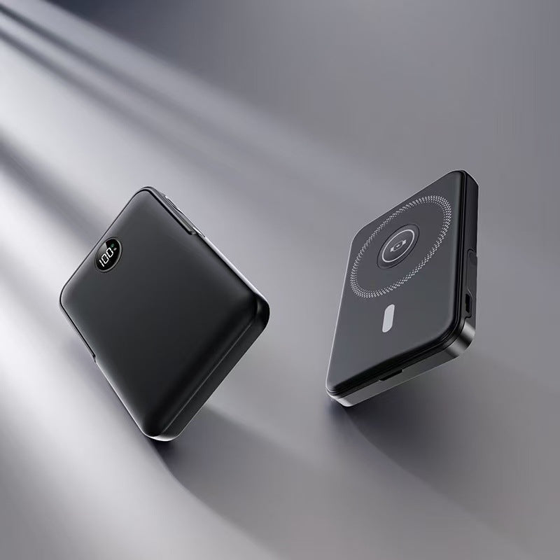 Powerbank med intelligent LCD-skjerm og trådløs ladefunksjon Skanto