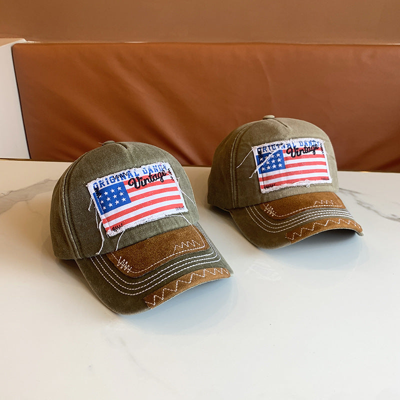 Kvinne Vintage-inspirert slitt baseball cap Skanto