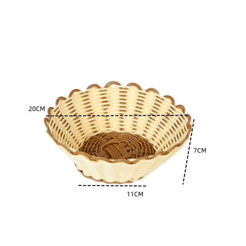 Dame estetisk fruktskål med scalloped design Skanto