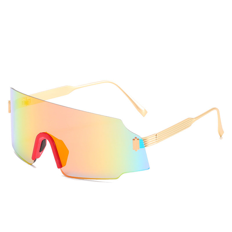 Dame sporty sikkerhets-solbrille med moderne, gjennomsiktig design Skanto