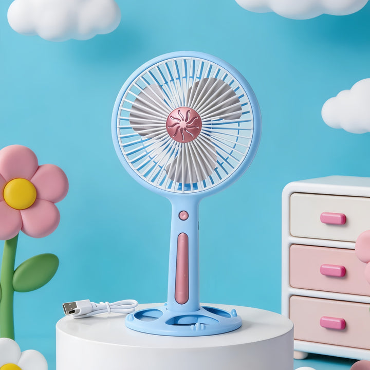 Dame Bærbar Mini-Ventilator med kreativt Dyredesign Skanto
