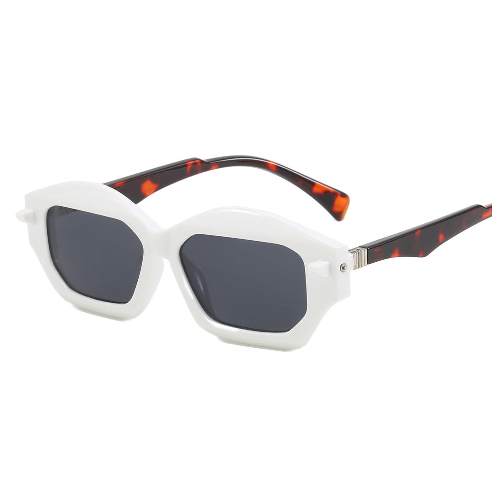 Damer moderne solbrille med iøynefallende ramme Skanto
