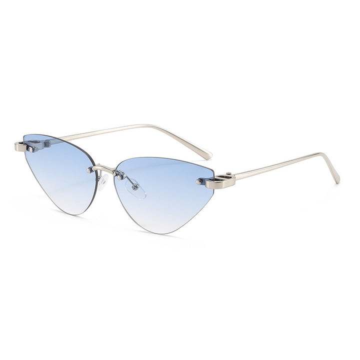 Women's Elegant Cat-Eye Sunglasses with Ultra-Light Metal Frame Skanto