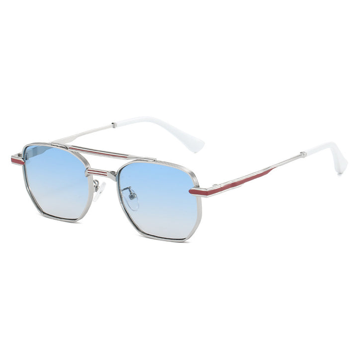 Dame moderne geometrisk solbrille Skanto