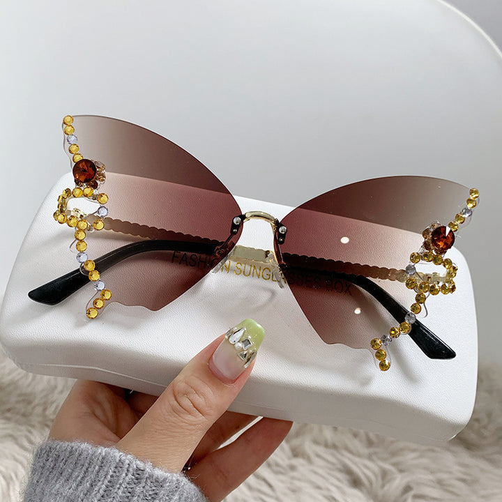 Dame ekstravagant designet solbrille Skanto
