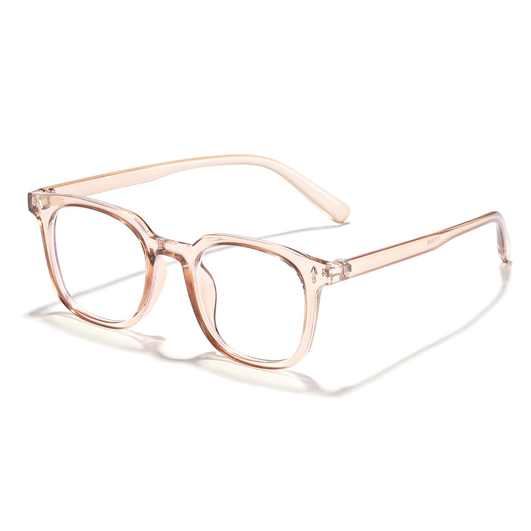 Damer fashionable solbriller med transparent ramme og UV-beskyttelse Skanto